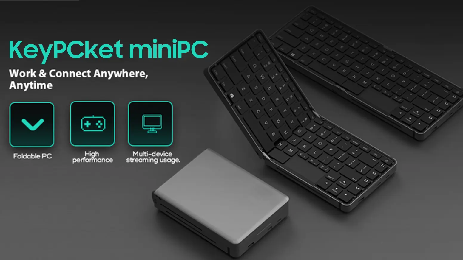 KeyPCket high performance pocket PC with built-in keyboard