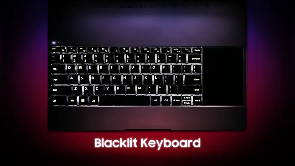 360 degree portable monitor with keyboard and trackpad